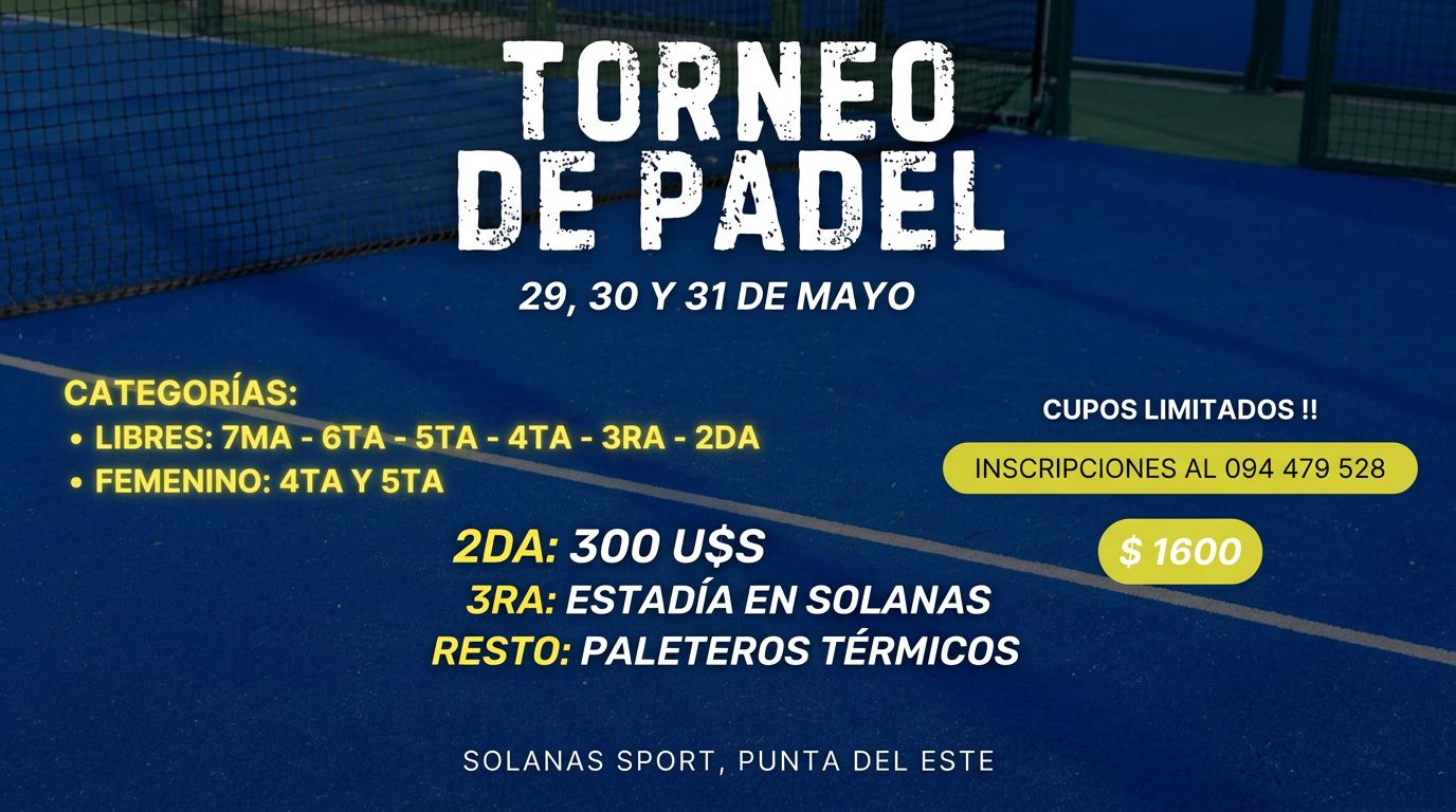 Torneo de Pádel - Solanas Sport