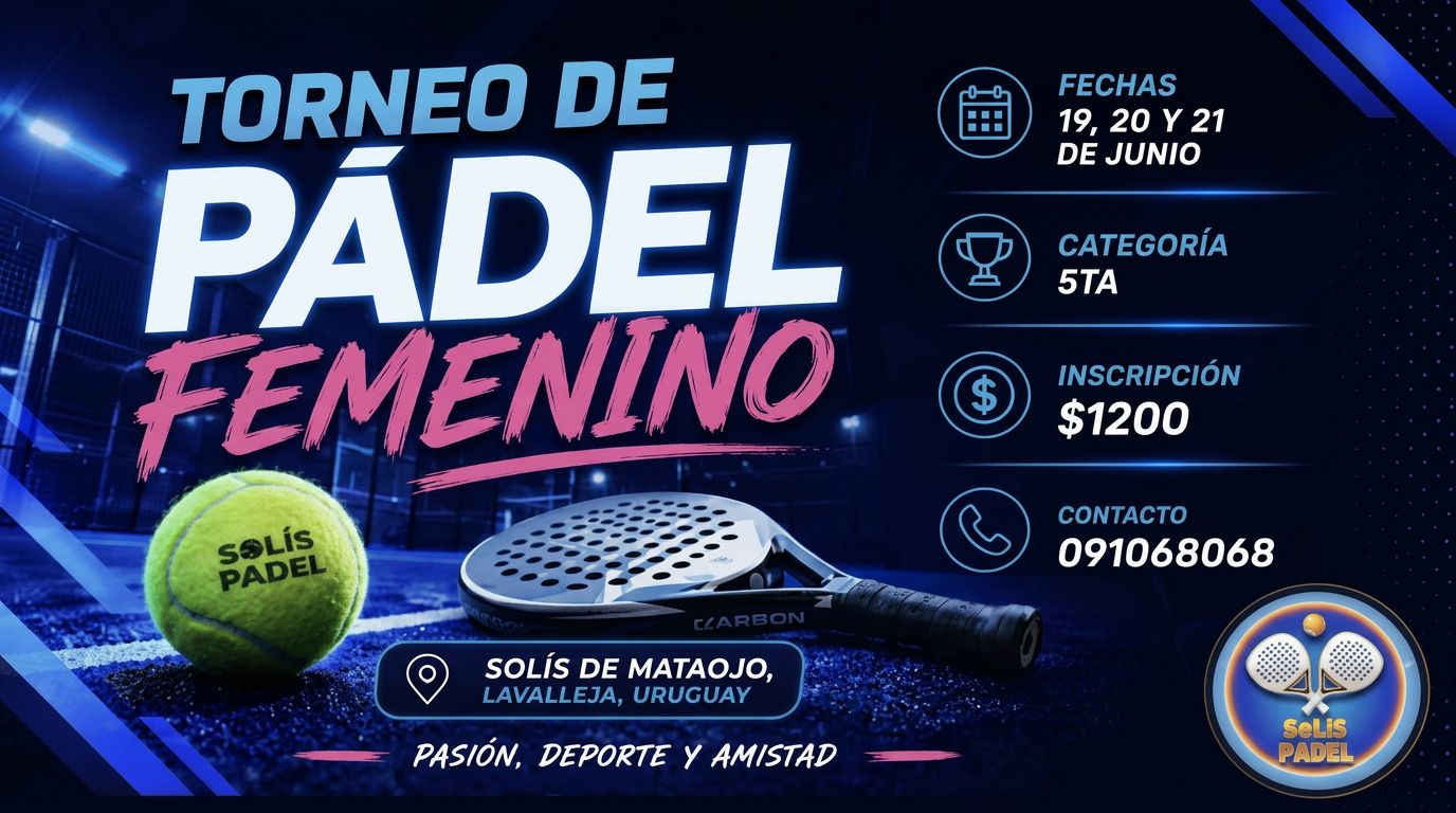 Torneo de Pádel Femenino - Solís Padel